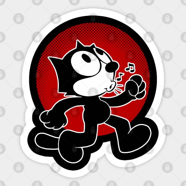 Classic Felix Walking Sticker by UrbanLifeApparel